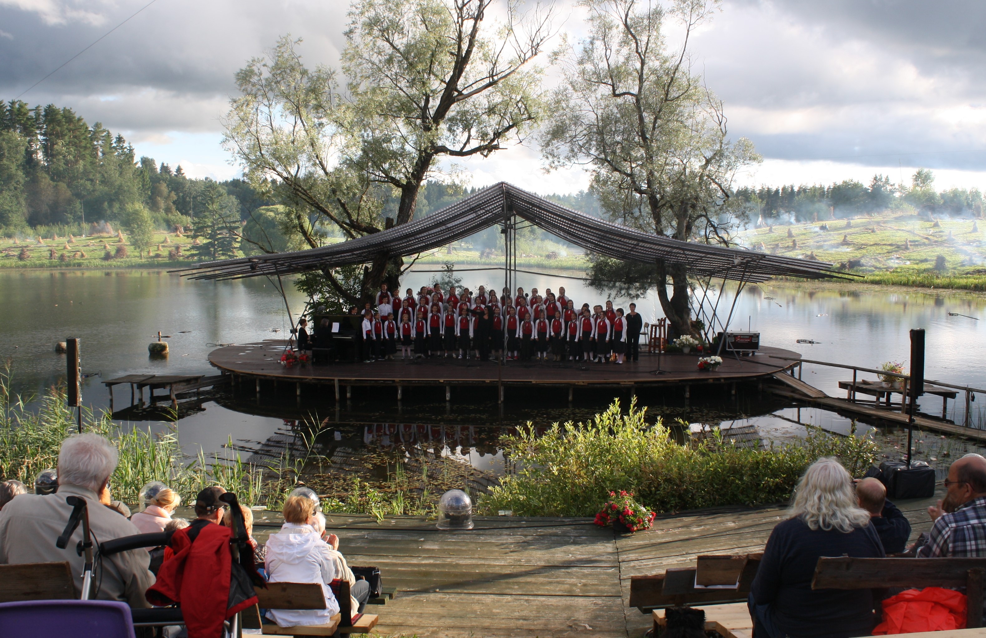Estonia, Lutike.
                                    Concert at Leigo Lake Music festival
